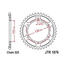 JTR1876.44 Звезда задняя 525