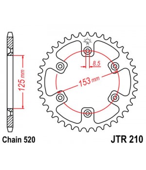 JTR210.43 Звезда задняя 520