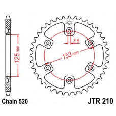 JTR210.47 Звезда задняя 520