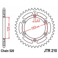 JTR210.51 Звезда задняя 520