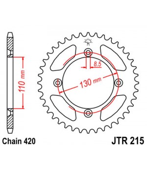 JTR215.50 Звезда задняя 420