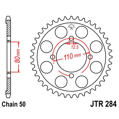 JTR284.46 Звезда задняя 530