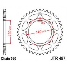 JTR487.46 Звезда задняя 520 JTR487.46 Звезда задняя 520
