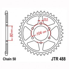 JTR488.40 Звезда задняя 530