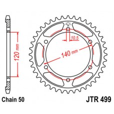 JTR499.52 звезда задняя 530