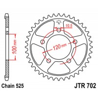 JTR702.41 Звезда задняя 525