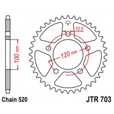 JTR703.40 Звезда задняя 520