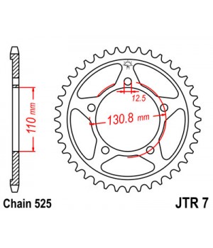 JTR7.44 Звезда задняя 525