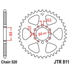 JTR811.45 Звезда задняя 520 JTR811.45 Звезда задняя 520