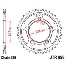 JTR898.41 Звезда задняя 525