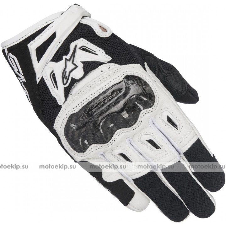 Мотоперчатки женские Alpinestars Stella SMX-2 Air Carbon V2 черно/белые