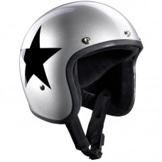 Шлем открытый Bandit Jet Star Silver