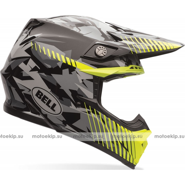 Шлем кроссовый Bell Moto-9 Yellow Camo