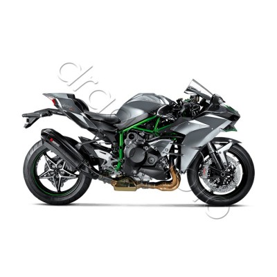 Выхлоп Akrapovic Kawasaki Ninja H2 15- Carbon S-K10SO15-HHX2C