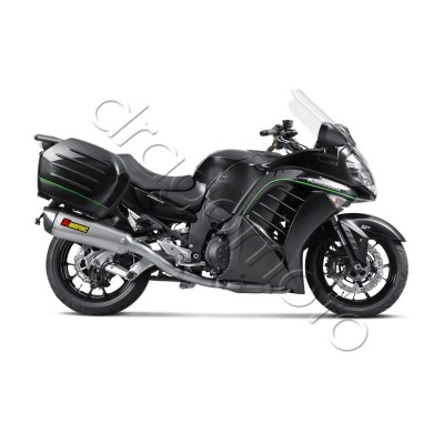 Выхлоп Akrapovic Kawasaki 1400 GTR 08- Titanium S-K14SO5-HZAAT