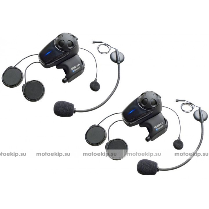 Sena SMH10 Bluetooth Dual Pack Headset Intercom with Universal Microphone Kit