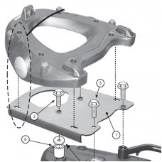 Крепление Givi SR5107 Rear-Rack - Monokey