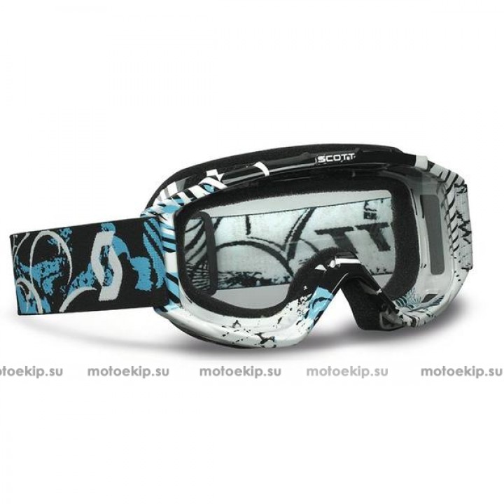 Очки для кросса SCOTT 89Si Swell Black/Blue Clear AFC -Kids