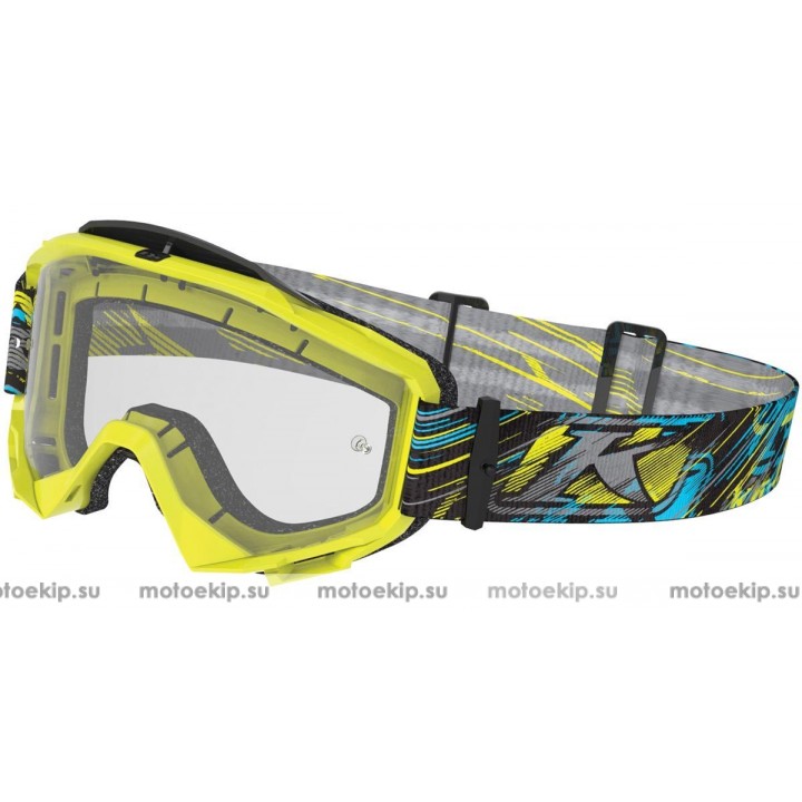 Очки для кросса Klim Radius Scarred Voltage Clear