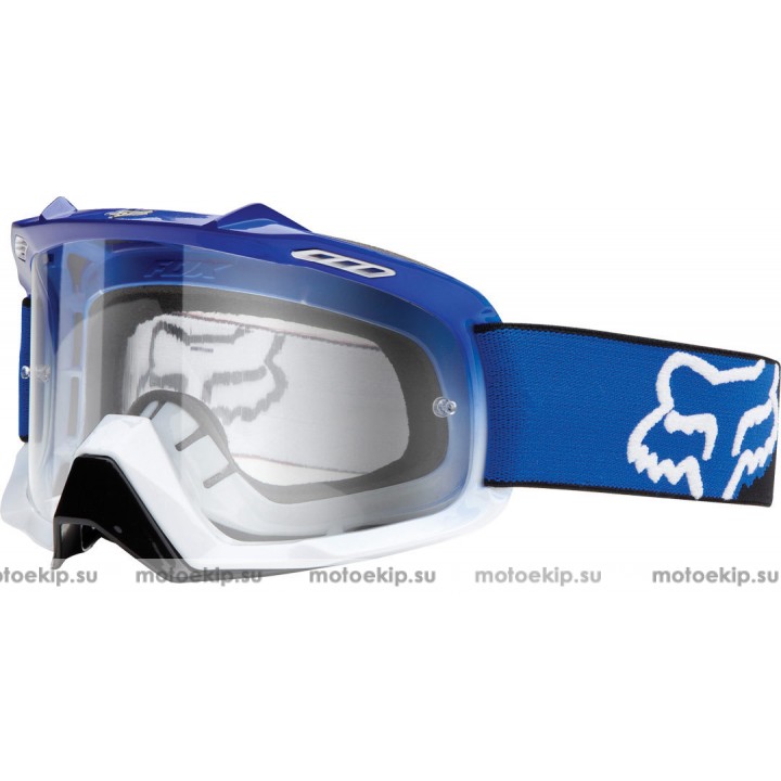 Очки для кросса FOX AIRSPC Goggle - Blue/White Fade - Clear