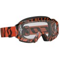Очки для кросса Scott Hustle MX Goggle Black Fluo Orange Clear Works Очки для кросса Scott Hustle MX Goggle Black Fluo Orange Clear Works