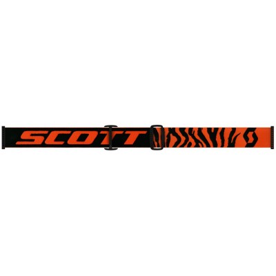 Очки для кросса Scott Hustle MX Goggle Black Fluo Orange Chrome Works