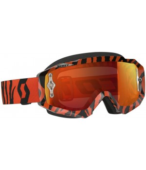 Очки для кросса Scott Hustle MX Goggle Black Fluo Orange Chrome Works