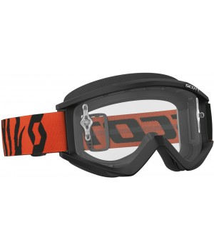 Очки для кросса Scott Recoil XI Goggle Black Fluo Orange Clear Works