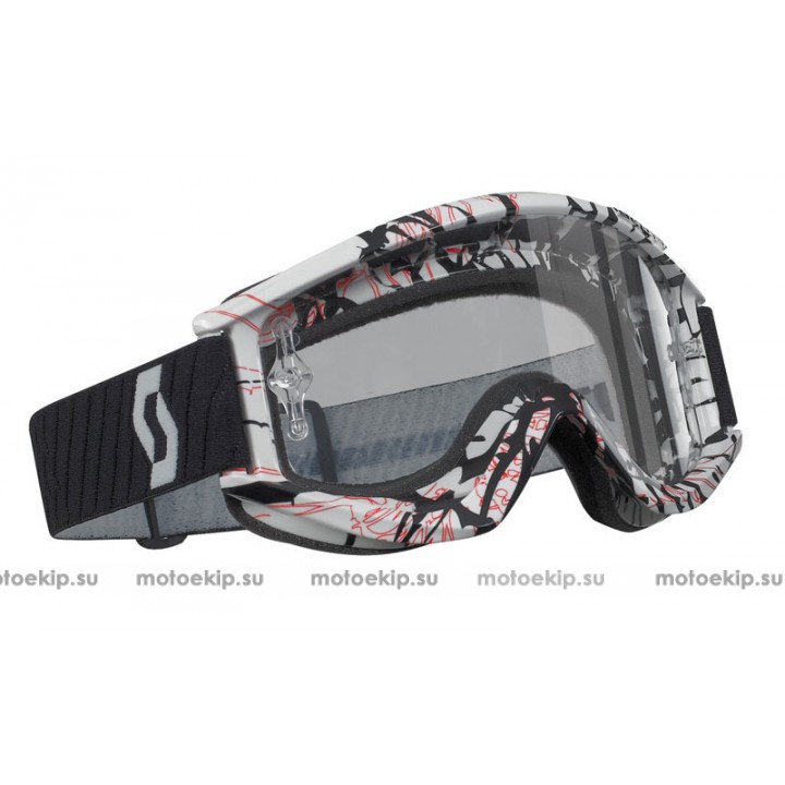 Очки для кросса Scott Recoil XI Pro Smash White Clear Works Goggle