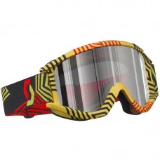 Очки для кросса Scott Recoil XI Pro Maze Yellow Silver Chrome Goggle Очки для кросса Scott Recoil XI Pro Maze Yellow Silver Chrome Goggle