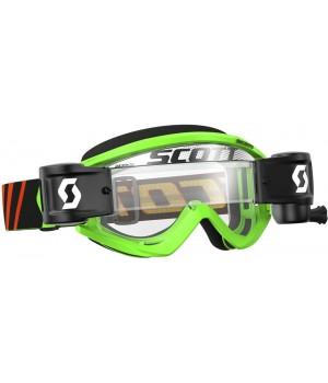 Очки для кросса Scott Recoil XI WFS Goggle Black Fluo Green