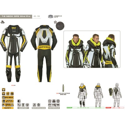Мотокомбинезон Spidi T-2 Neck DPS Wind Pro Airbag system