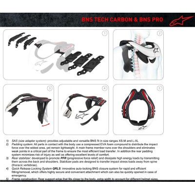 Alpinestars Bionic Neck Support Tech Carbon