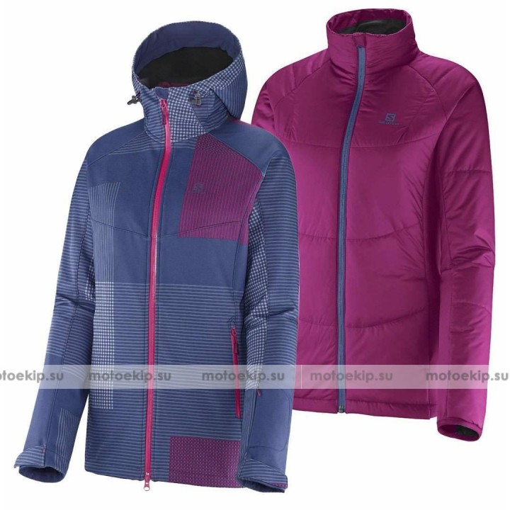 Куртка лыжная женская Salomon Snowtrip Premium 3:1 W Lady