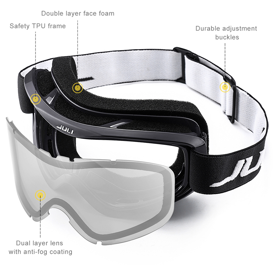 snowmobile goggles over glasses