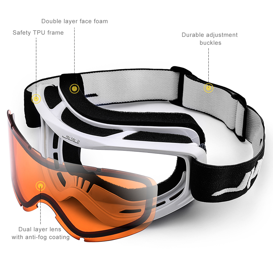 new herba brand ski goggles ski goggles double lens